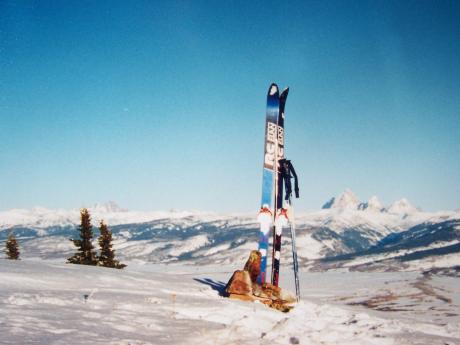 Summit of Pleasant Hollow Mountain. Photo by Rick Baugher, 1/2/95.