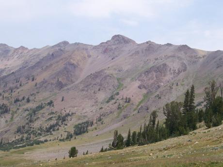 Down East Peak from the East Fork Salmon River drainage, photo by Rick Baugher