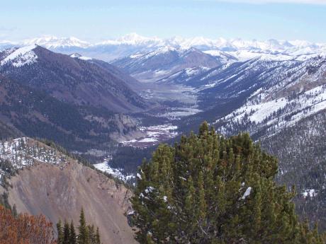 View NE down Summit Creek, photo by Rick Baugher.