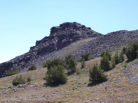 View SE to Expat Peak on 8/5/08.. Rick Baugher photo.