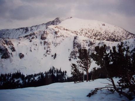 Trail Peak. Rick Baugher photo, 1/11/92.