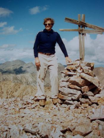Rick Baugher on May Mountian. Rick Baugher photo.