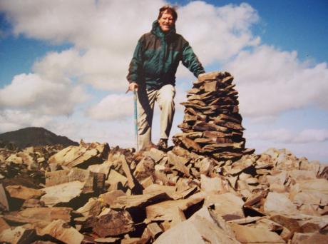 Cairn on Wright Peak, Rick Baugher photo.