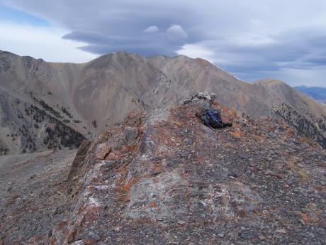 North Massacre Mountain from Little Lost Peak, photo by Rick Baugher