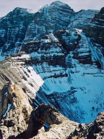 North face of Mt Breitenbach, photo by Rick Baugher, 10/18/05.