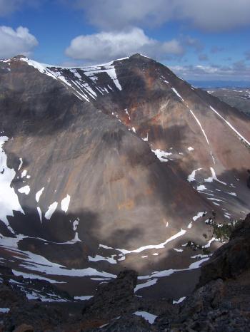 View north to Sheep Pen Peak. Photo by Rick Baugher.