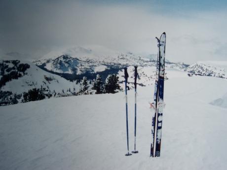 View NW from Lionhead el 9547' on 3/26/95 by Rick Baugher
