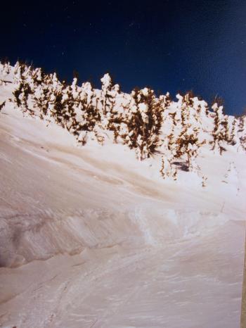 High on Sawtell Peak's south side 3/20/00 by Rick Baugher