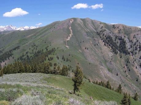 Near the summit of lLower Fisher, photo by Rick Baugher