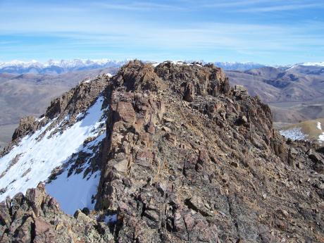Summit block of Little Boone Peak, photo by Rick Baugher