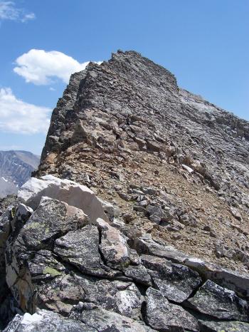 NW Ridge of Rearing Stallion., photo by Rick Baugher