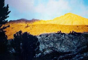 DO Lee at sunrise from Sapphire Lake