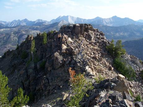 Summit of Six Lakes Peak. Photo by Rick Baugher.